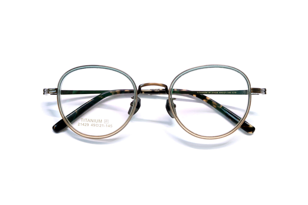 光學眼鏡框 - 21429 鈦板混合式 Copper&Gradient