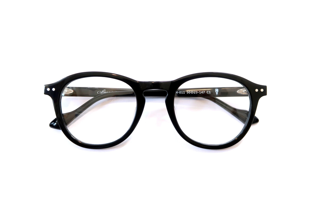光學眼鏡框 - NN011 板材式 黑色