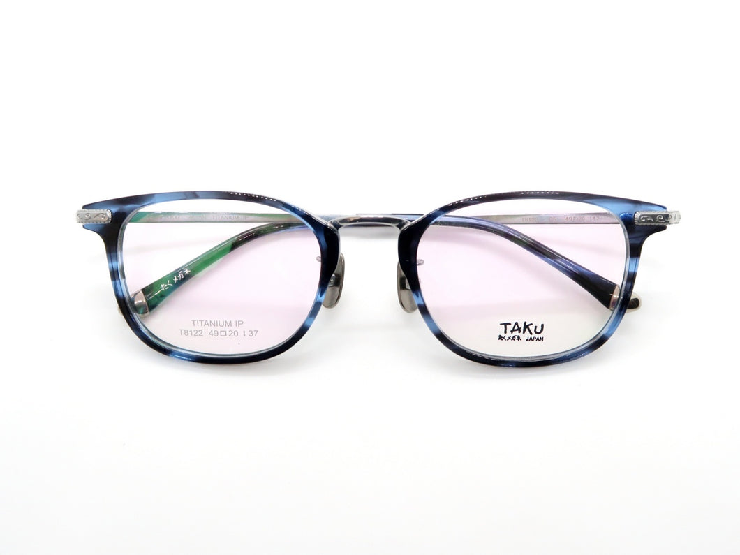 Taku 眼鏡 - T8122（玳瑁藍色）
